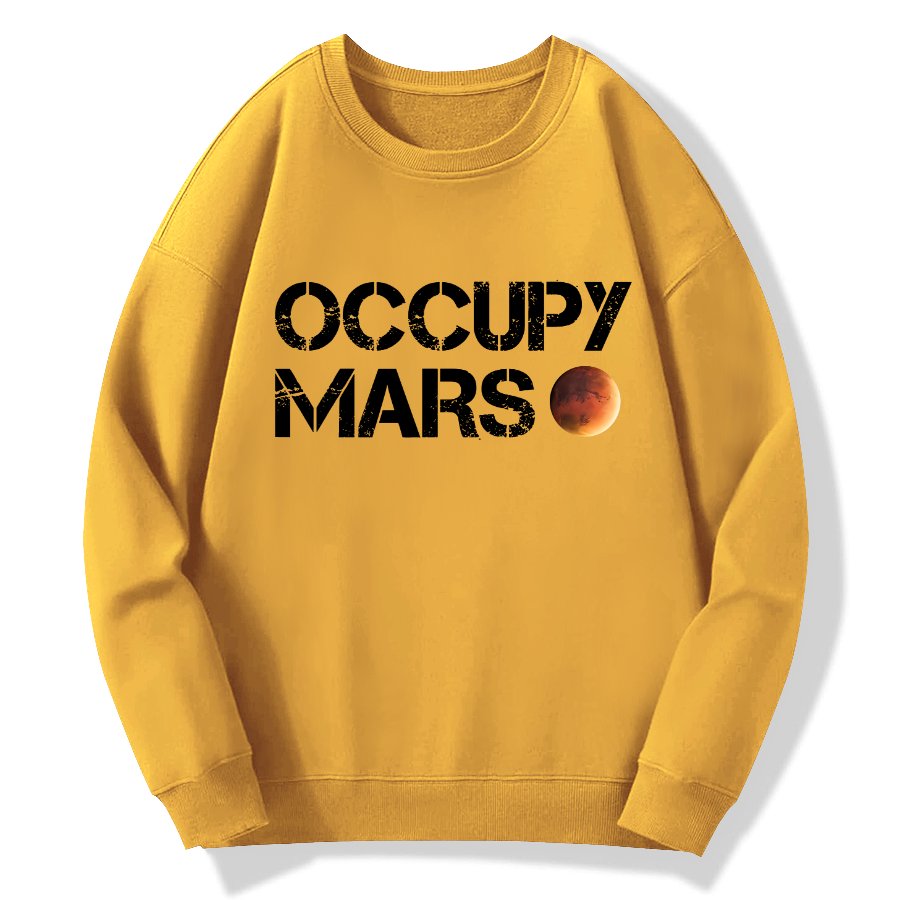 Occupy Mars Geek Cotton Sweatshirt