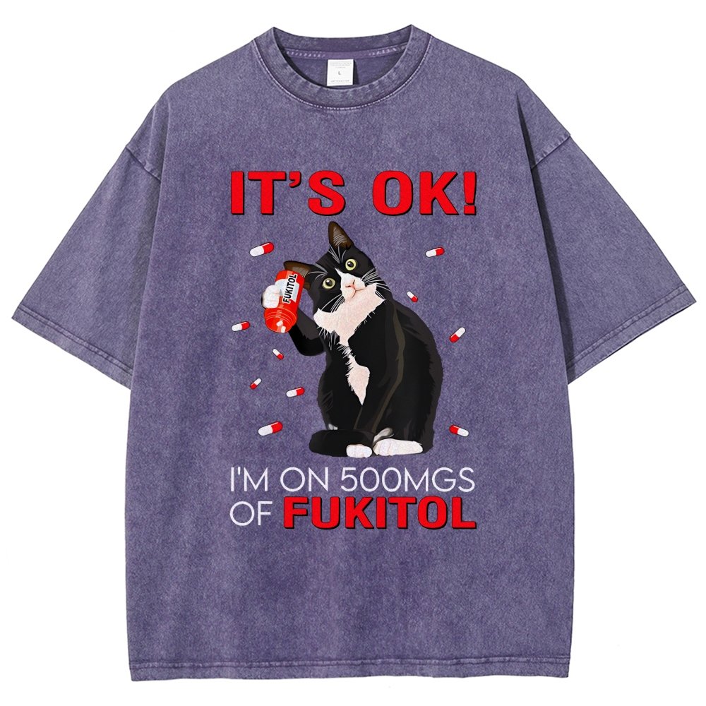 It's Ok Vintage Distressed T-shirt