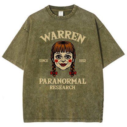 Warren Paranormal Research Vintage Distressed T-shirt