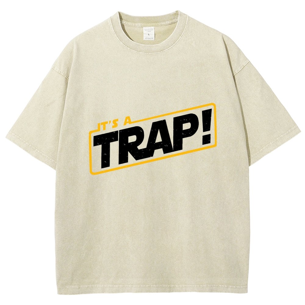 It's A Trap Vintage Distressed T-shirt