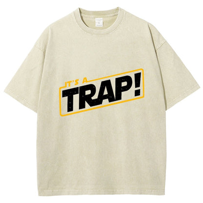 It's A Trap Vintage Distressed T-shirt