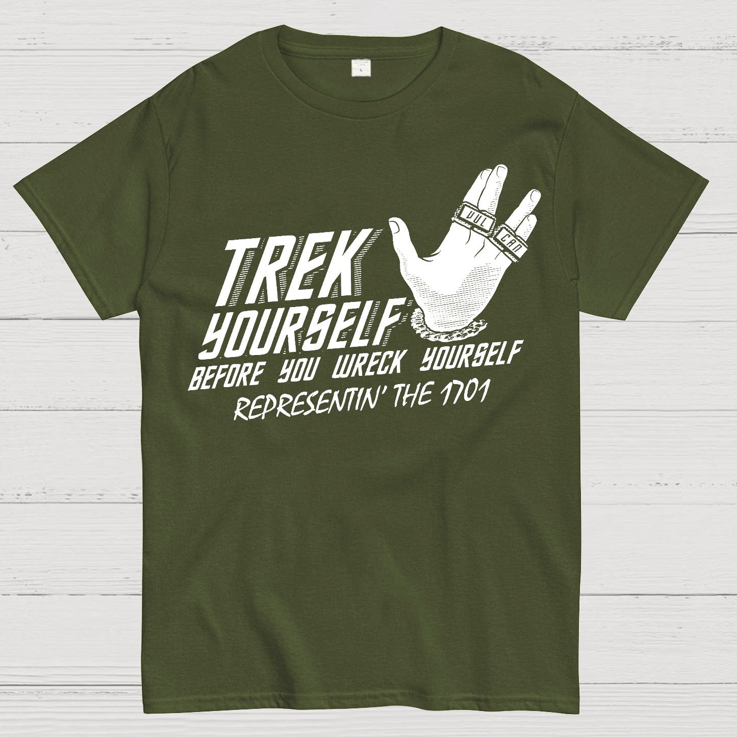 Trek Yourself Before You Wreck Yourself Geek T-Shirt