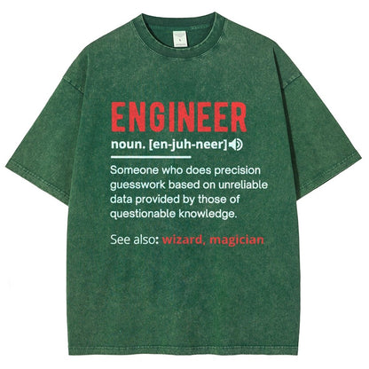 Engineer Definition Vintage Distressed T-shirt