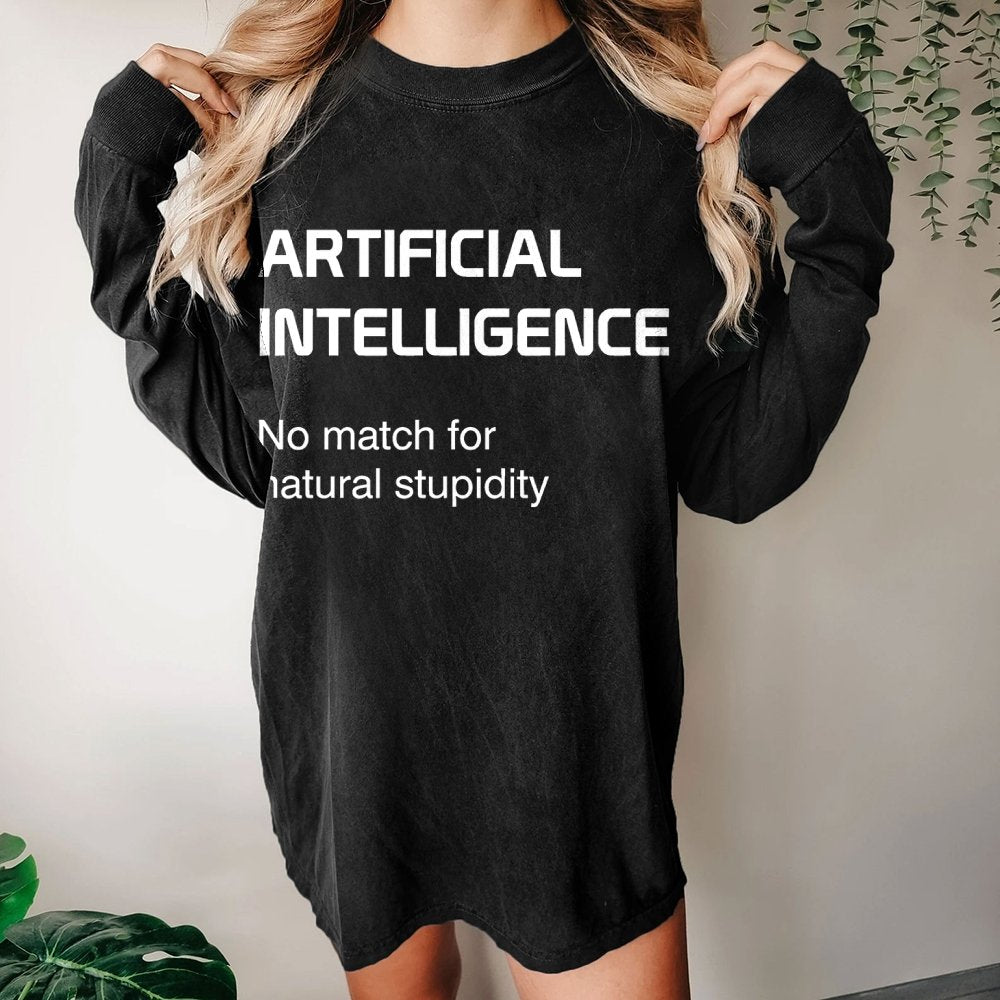 ARTIFICIAL INTELLIGENCE Washed Long Sleeve Tee