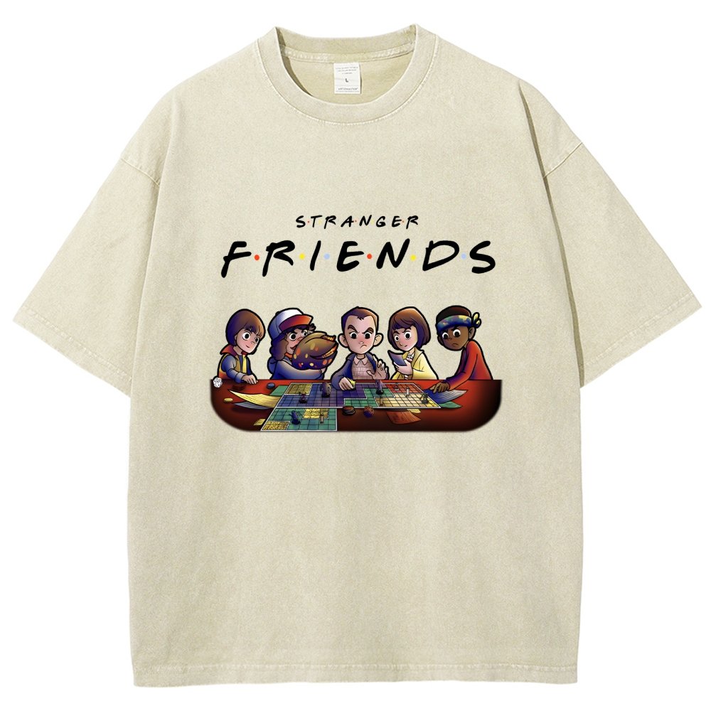 Mysterious Friends Vintage Distressed T-shirt
