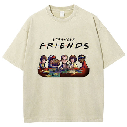 Mysterious Friends Vintage Distressed T-shirt