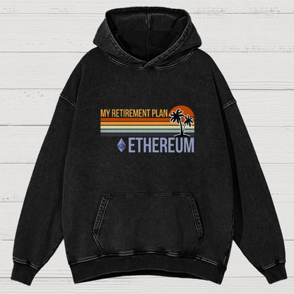 ETH Retirement Plan Vintage Distressed Hoodie