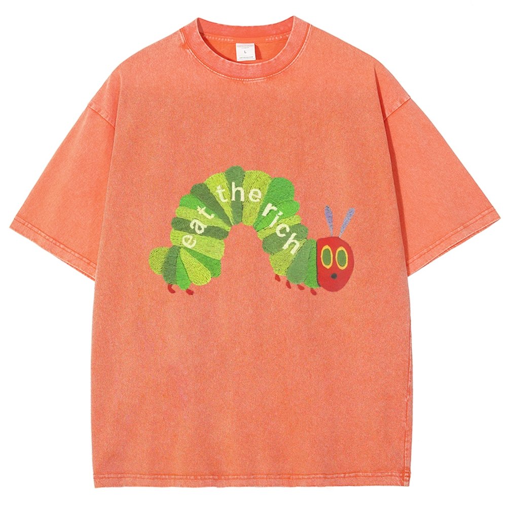 Eat the Rich Vintage Distressed T-shirt