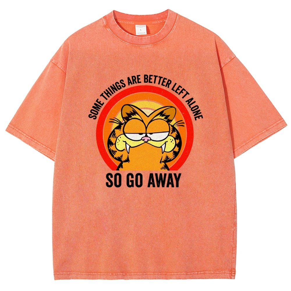 Some things are better leet alone Vintage Distressed T-shirt