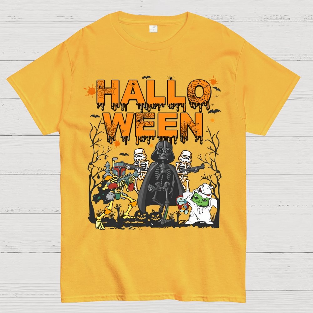 Star Battles Skull Ghost Halloween Unisex Geek T-Shirt