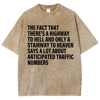 Funny Quote There's Highway To Hell And Stairway To Heaven Vintage Distressed T-shirt