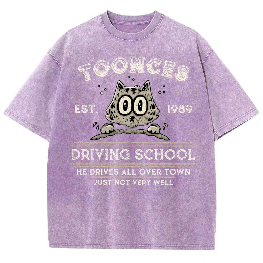 Roadster Driving School Vintage Distressed T-shirt