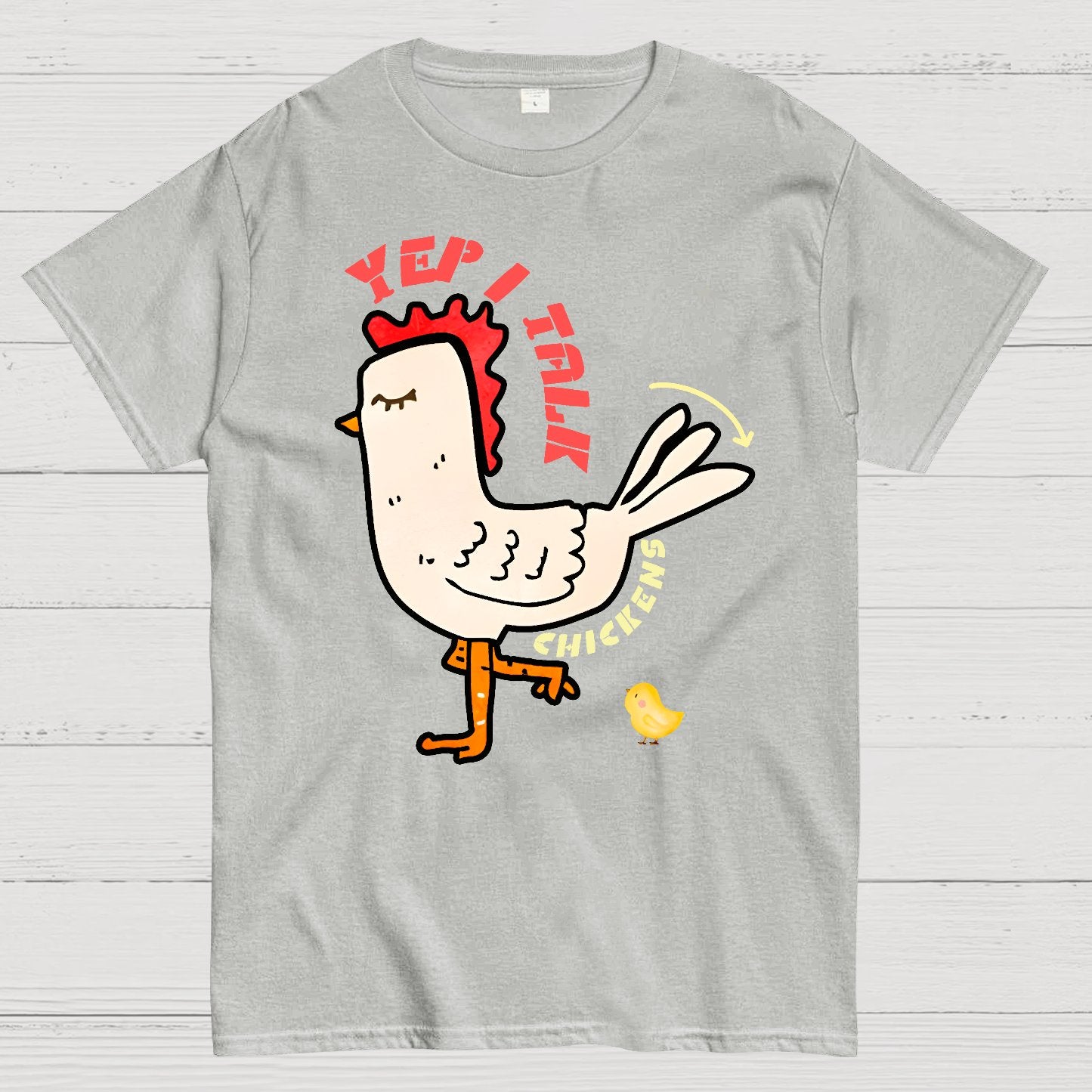 Best Yep I Talk To Chickens Geek T-Shirt