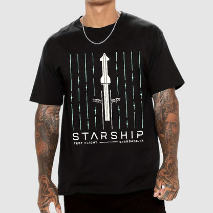 Starship Test Flight Nerdy T-Shirt