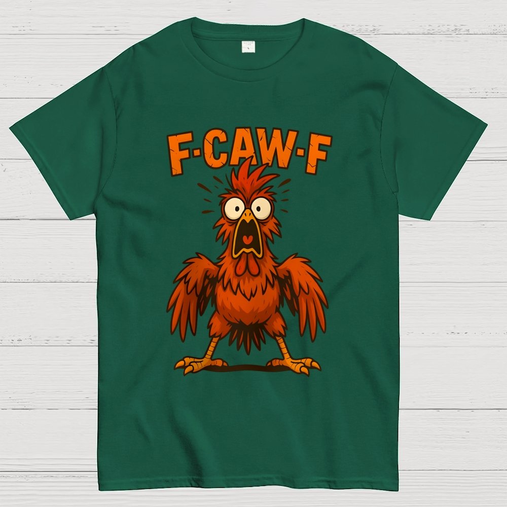 F-CAW-F – Angry Chicken Geek T-Shirt
