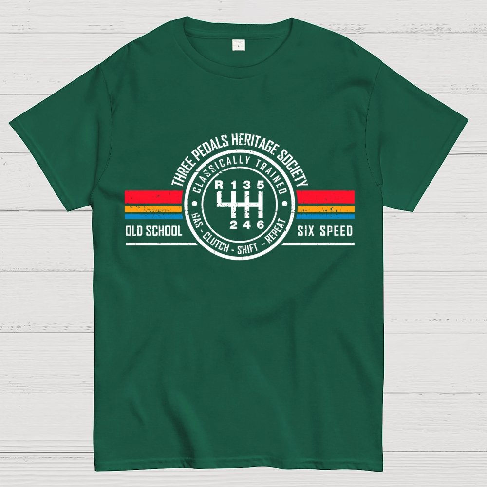 Three Pedals Heritage Society Geek T-Shirt