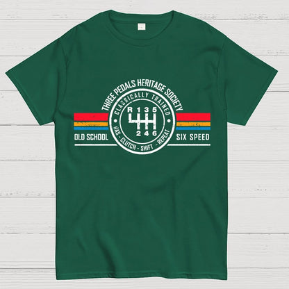 Three Pedals Heritage Society Geek T-Shirt