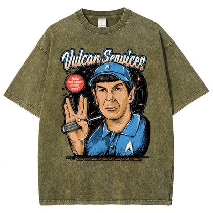 Cosmic services Vintage Distressed T-shirt