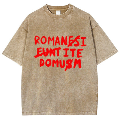 Romani Ite Domum Vintage Distressed T-shirt