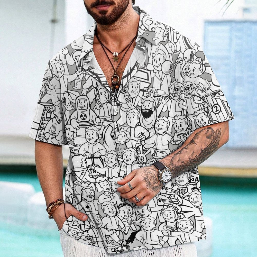 Vault Boy Geek Hawaiian Shirt