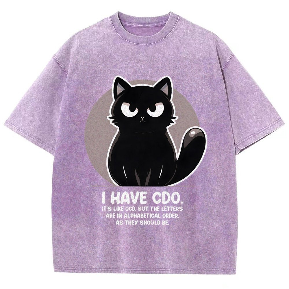 OCD vs CDO Vintage Distressed T-shirt