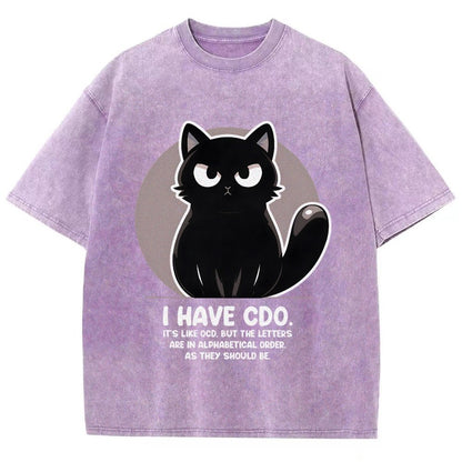 OCD vs CDO Vintage Distressed T-shirt