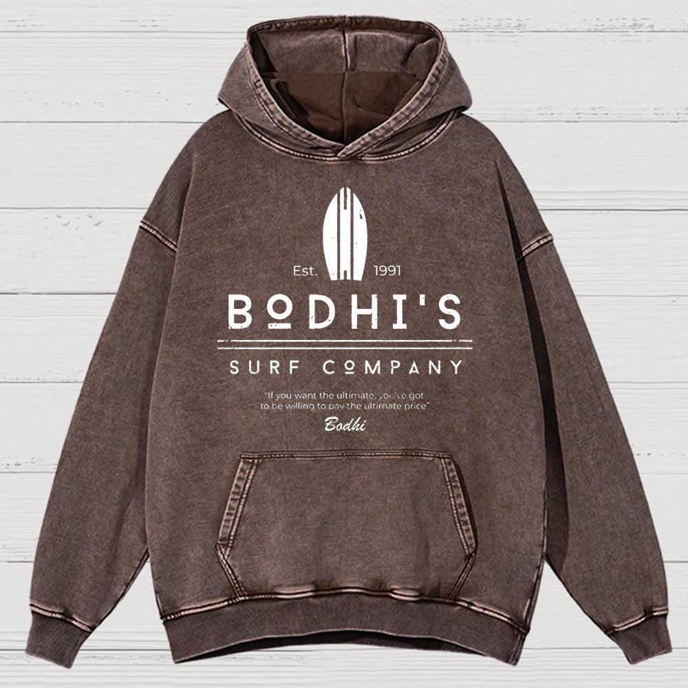 Bodhi's Surf Company Est. 1991 Vintage Distressed Hoodie