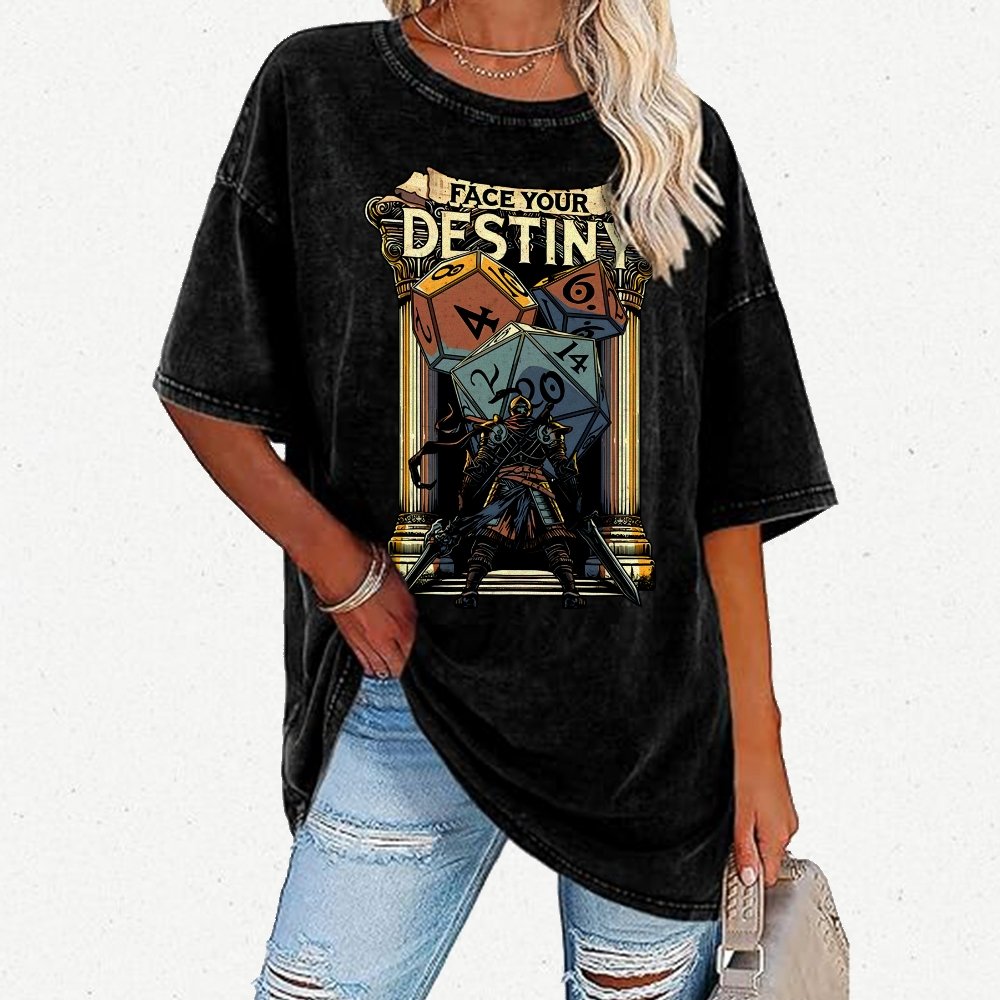 Face your destiny Vintage Distressed T-shirt