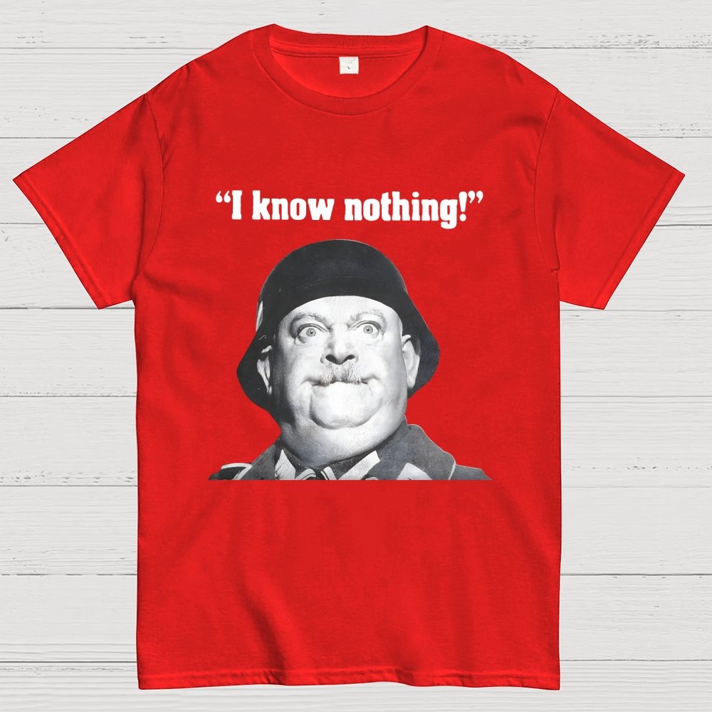 I Know Nothing Art Print Geek T-Shirt