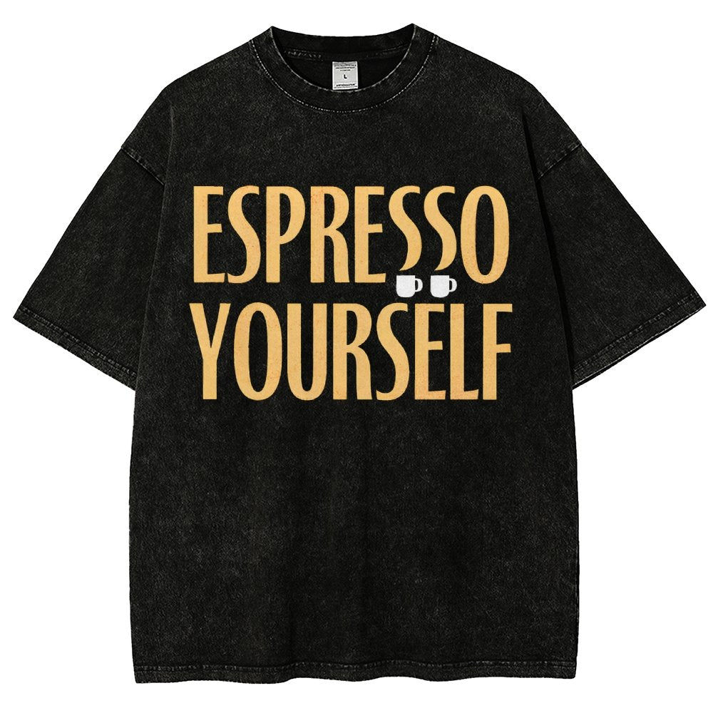 Espresso Yourself Vintage Distressed T-shirt