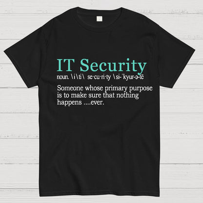 Best Funny IT Security Cybersecurity Definition Gi Geek T-Shirt
