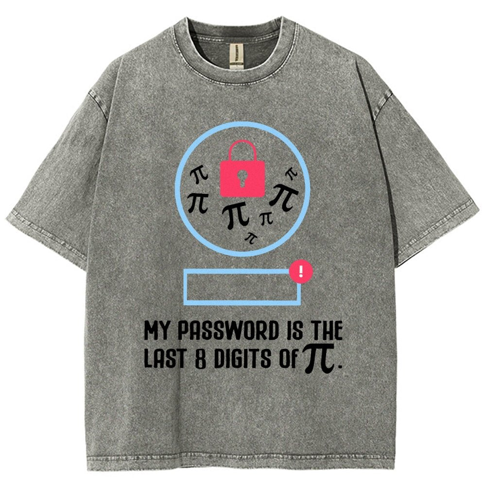 My Password the last digits Pi Day Vintage Distressed T-shirt