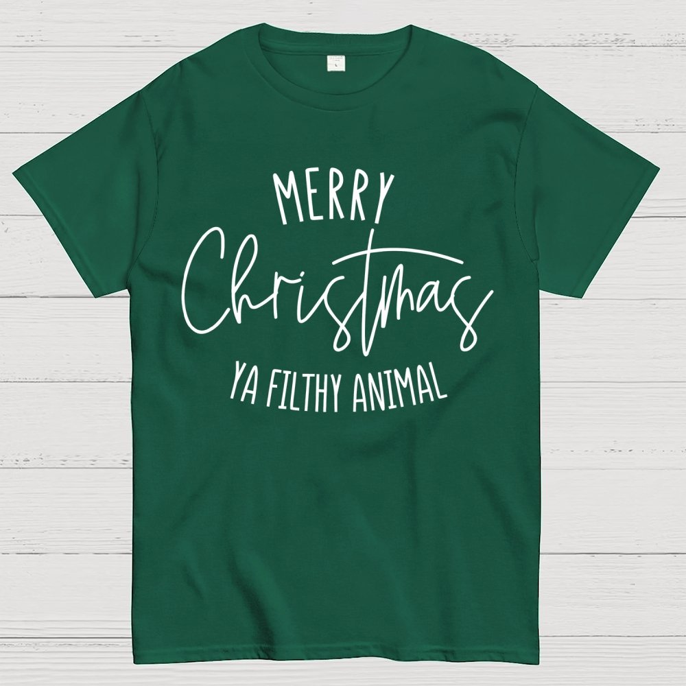 Merry Christmas Ya Filthy Animal Geek T-Shirt