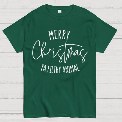 Merry Christmas Ya Filthy Animal Geek T-Shirt
