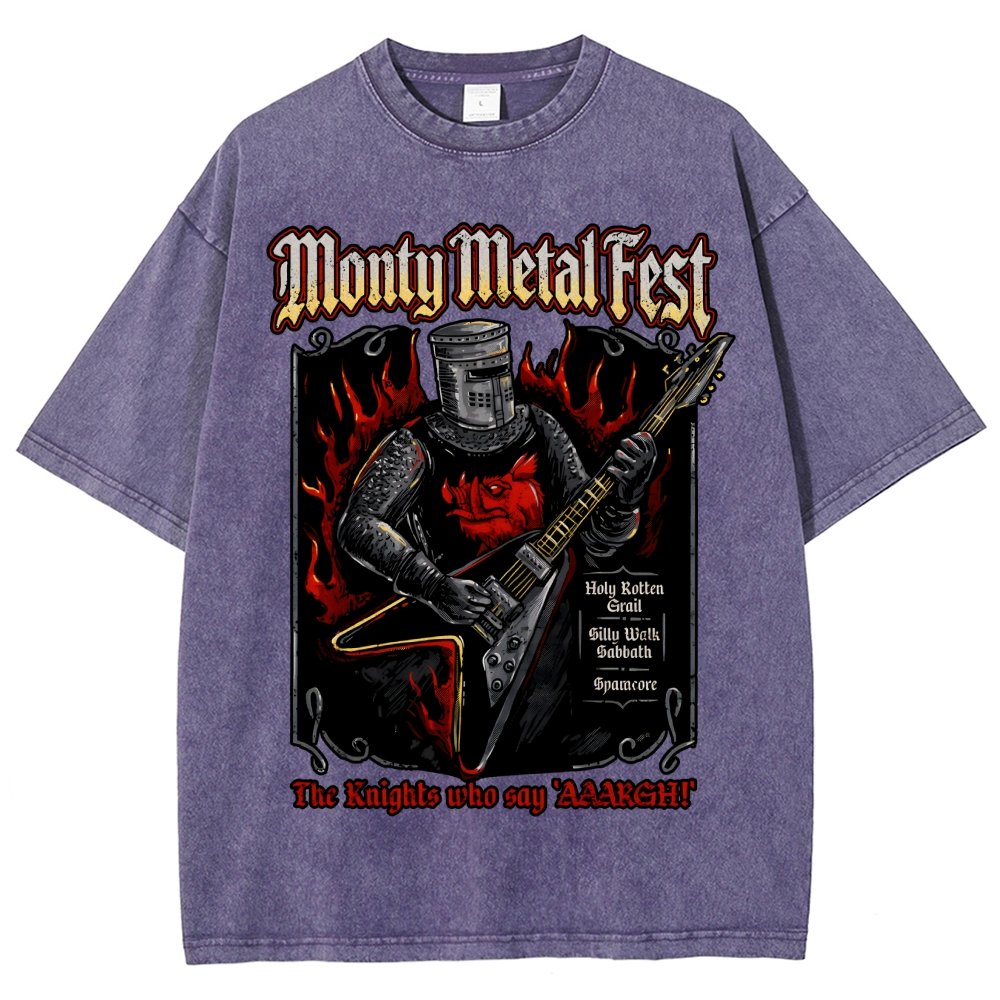 Monty Metal Fest Vintage Distressed T-shirt