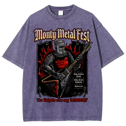 Monty Metal Fest Vintage Distressed T-shirt