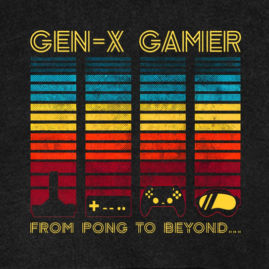 Gen-X Gamer Vintage Distressed Hoodie