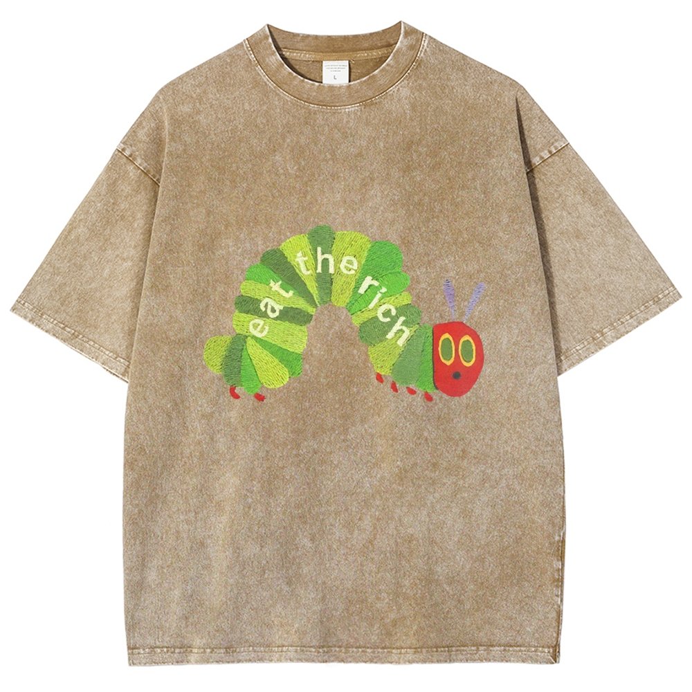 Eat the Rich Vintage Distressed T-shirt
