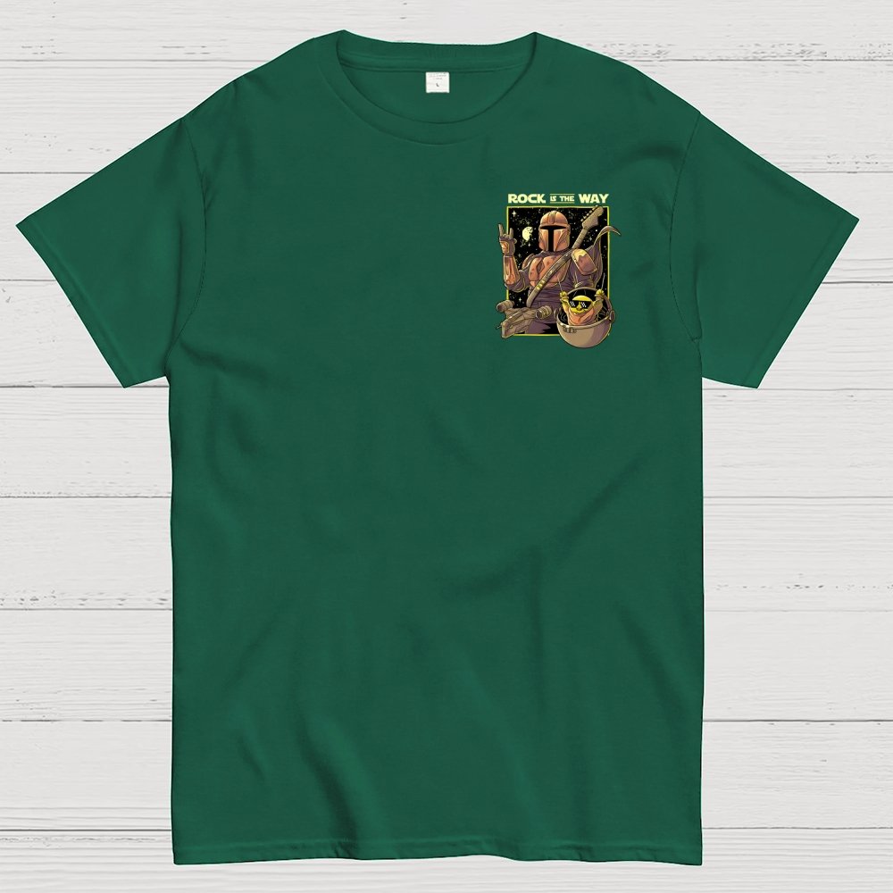 Rock Is The Way Front And Back Printing Geek T-Shirt
