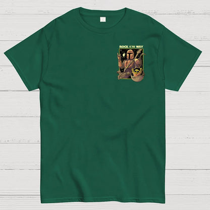 Rock Is The Way Front And Back Printing Geek T-Shirt