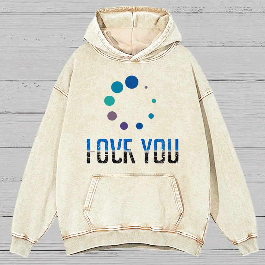 Complex Emotions Loading Vintage Distressed Hoodie