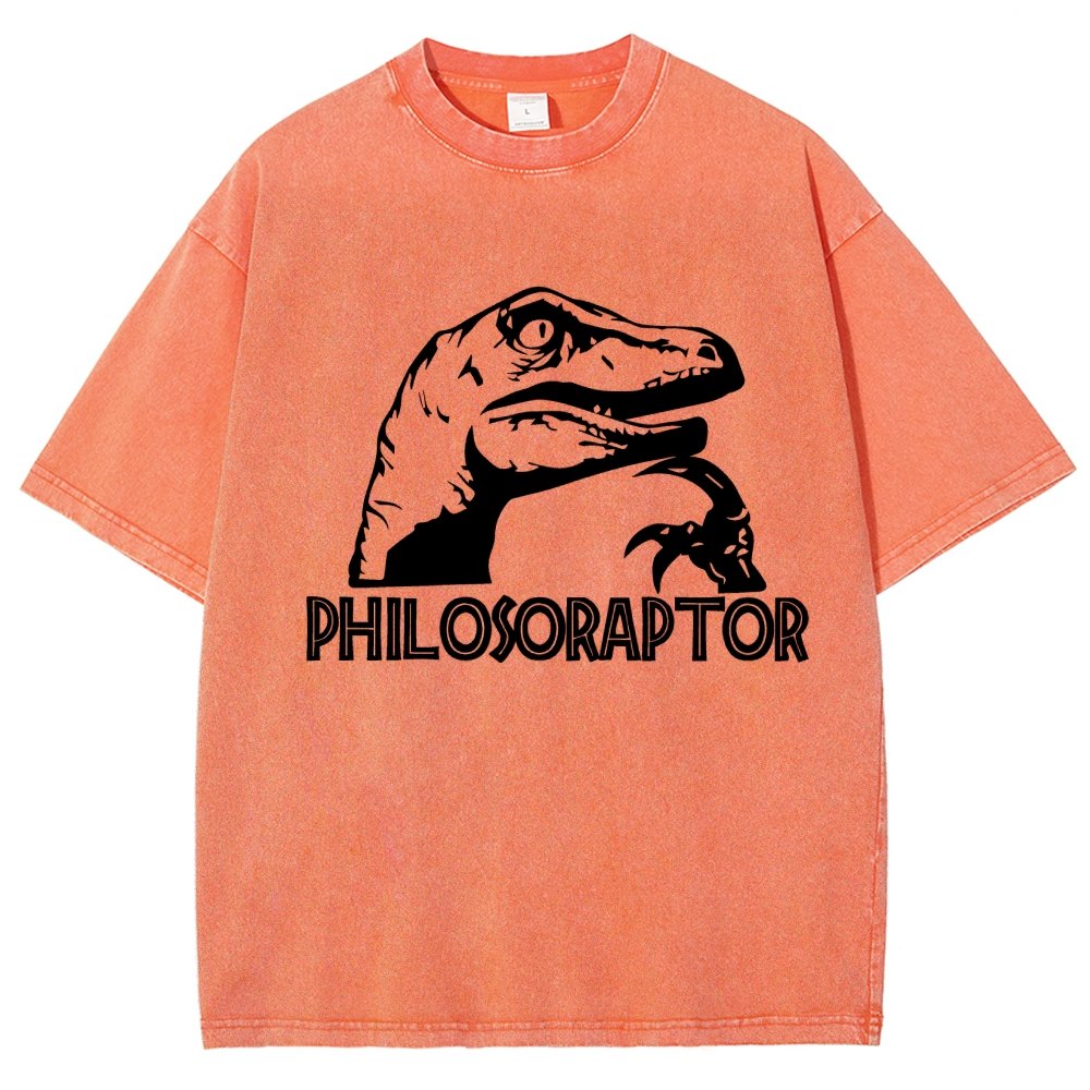 Philosoraptor Vintage Distressed T-shirt