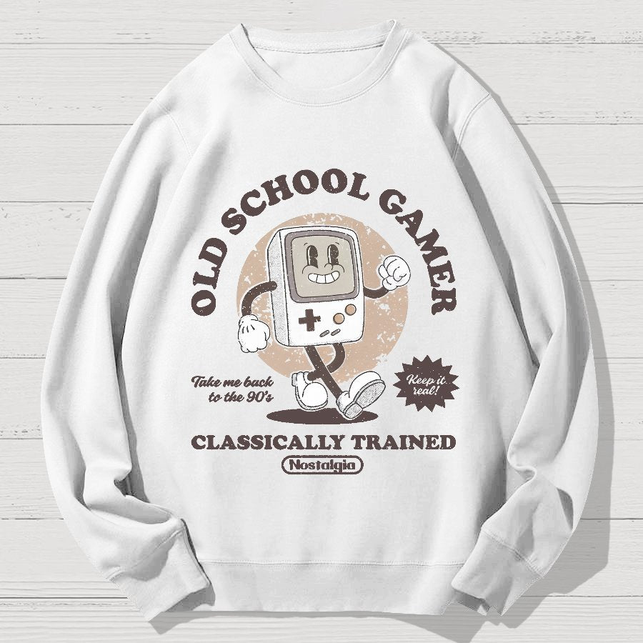 Retro Gamer Geek Cotton Sweatshirt