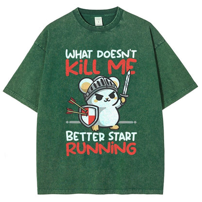 Knight mouse Vintage Distressed T-shirt