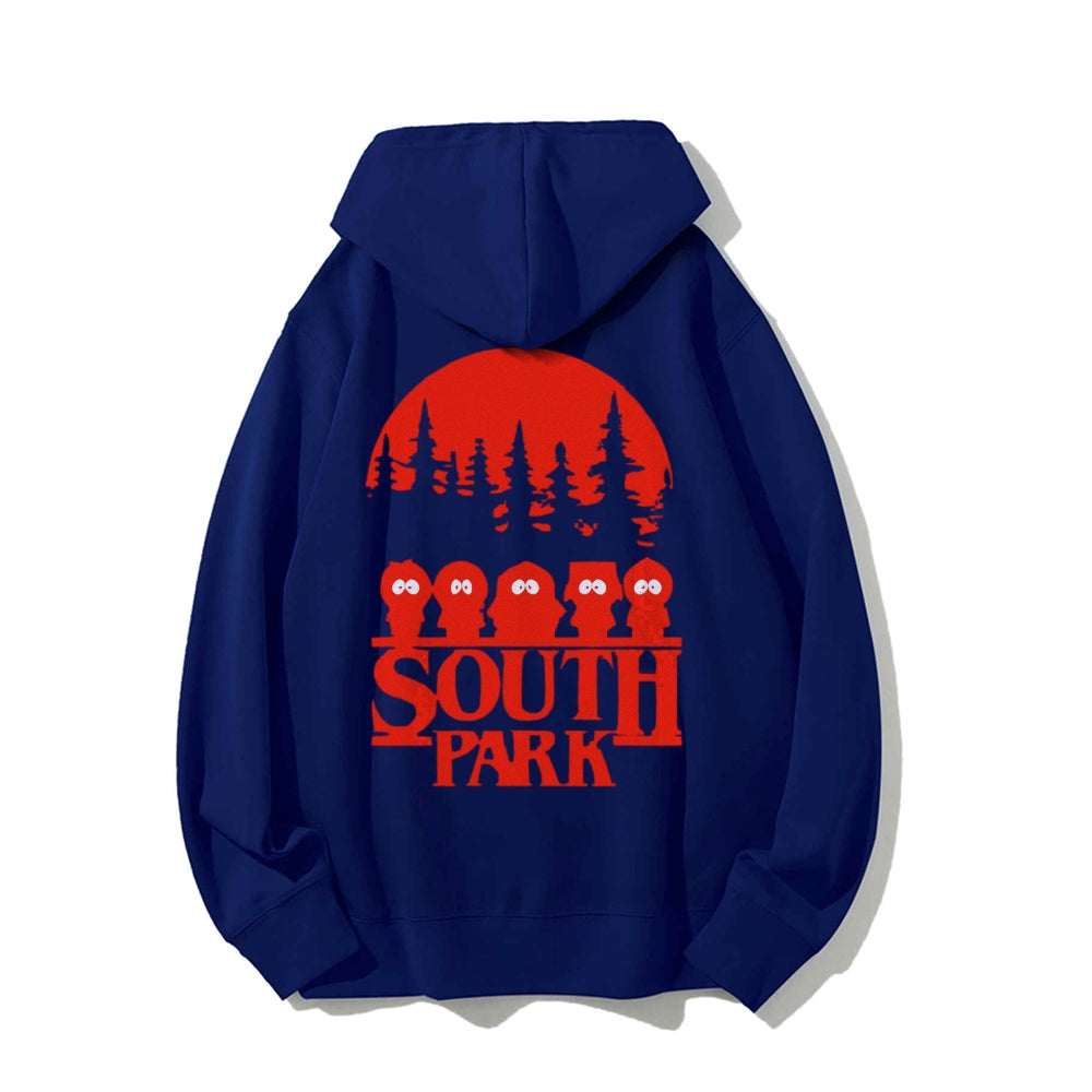 Stranger Park Inspired Art Printed Back Unisex Cotton Hoodie