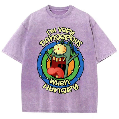 Very Dangerous When Hungry Vintage Distressed T-shirt