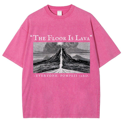 The Floor Is Lava Everyone Vintage Distressed T-shirt