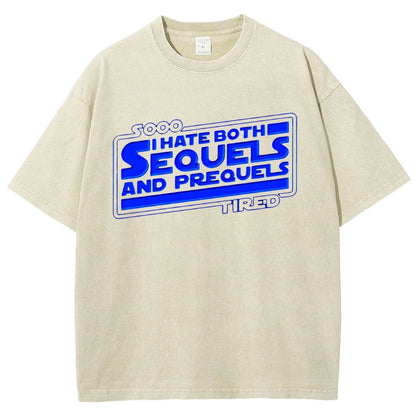 I Hate Sequels Vintage Distressed T-shirt