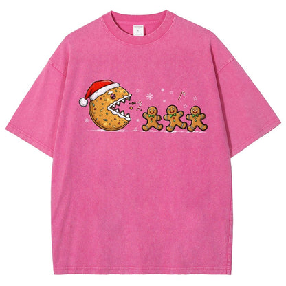 Christmas Cookie Vintage Distressed T-shirt