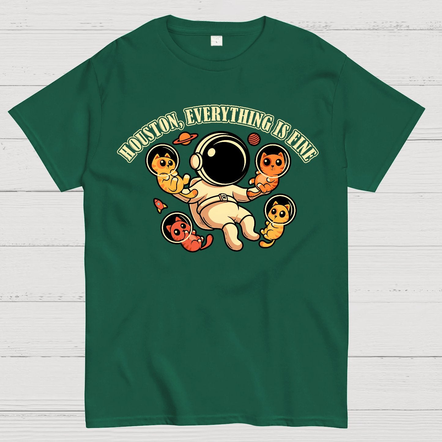 Houston Everything is Fine Geek T-Shirt